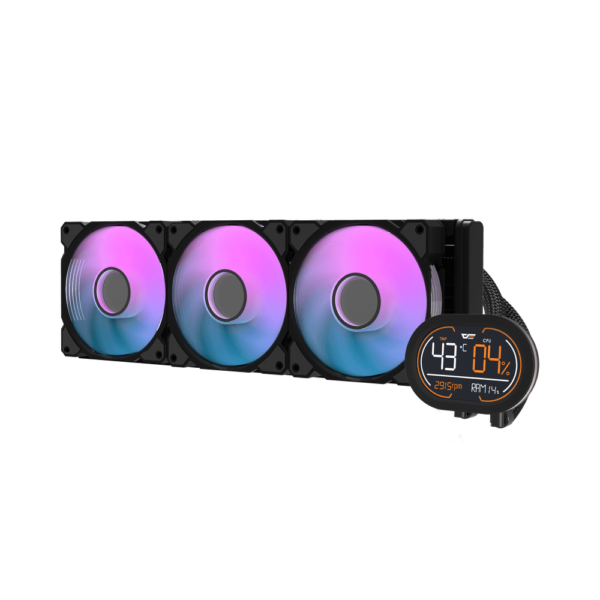 Darkflash DH360D Liquid CPU Cooler with (Monitoring Display) - BLACK