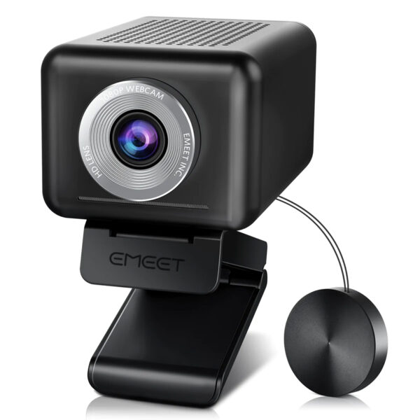 EMEET SmartCam C990 Webcam 1080P with 4 Noise-Canceling Microphones and a 3W Speaker