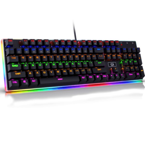 REDRAGON K577R KALI MECHANICAL GAMING KEYBOARD, RAINBOW BACKLIT, WIRED COMPETITIVE ERGONOMIC KEYBOARD